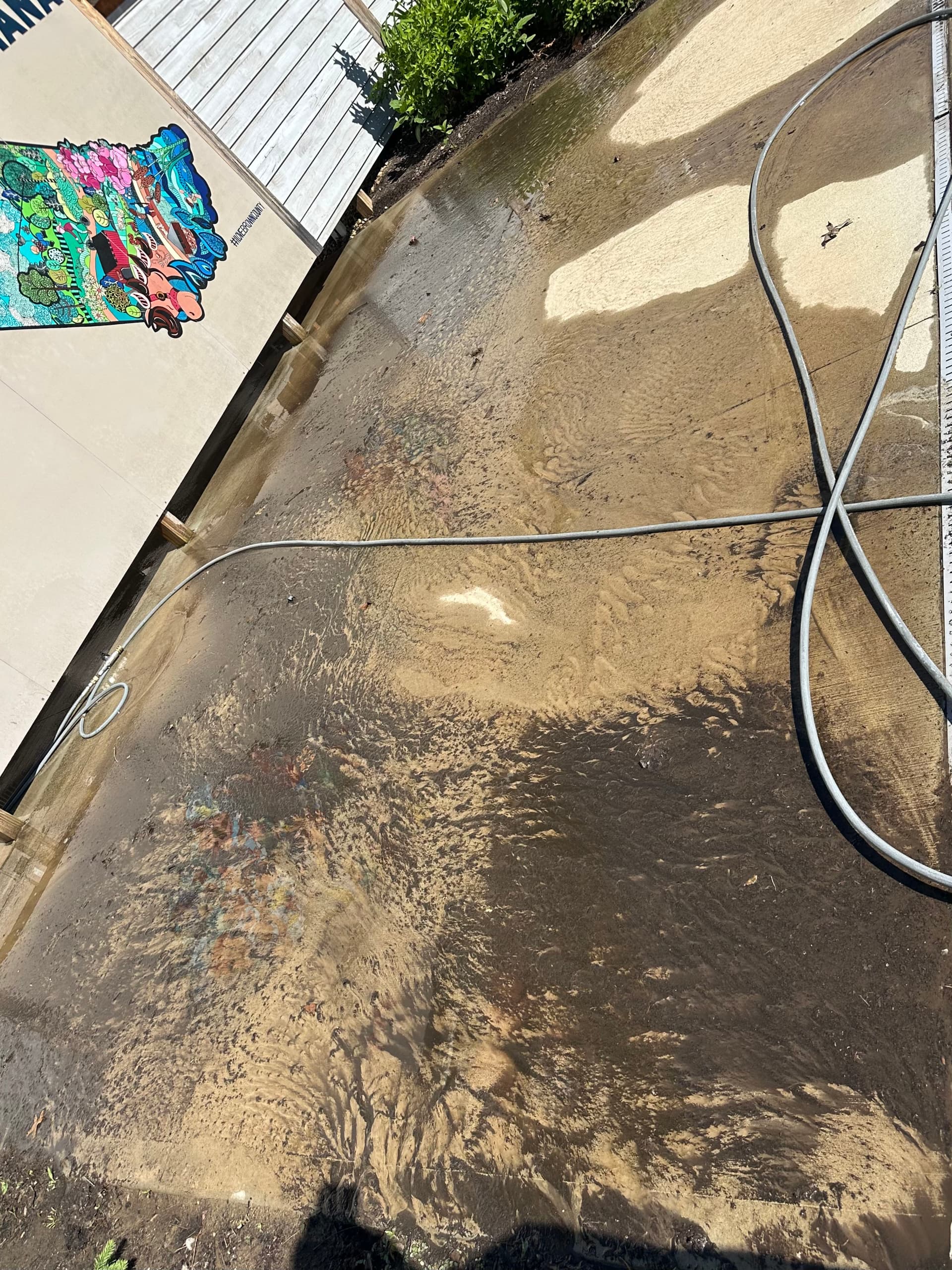 Gallery photos for Concrete Cleaning at Nashville's Visitors Center After Flooding: Image #1